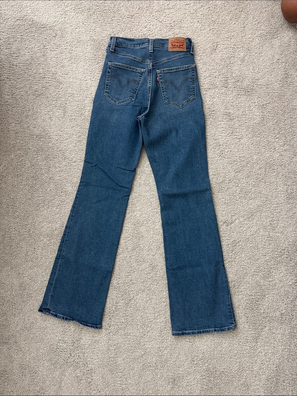 Levi's High-Rise Flare Jeans in Deep Blue